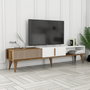 Hanah Home Milan Alt Soporte de TV Nogal y Blanco